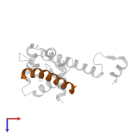 Voltage-dependent L-type calcium channel subunit alpha-1C in PDB entry 6u39, assembly 5, top view.