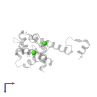 CALCIUM ION in PDB entry 6u39, assembly 5, top view.