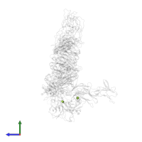 2-acetamido-2-deoxy-beta-D-glucopyranose in PDB entry 6uea, assembly 1, side view.