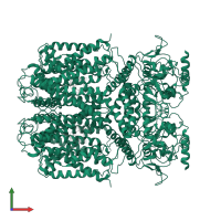 Potassium channel KAT1 in PDB entry 6v1x, assembly 1, front view.