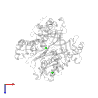 CHLORIDE ION in PDB entry 6vcw, assembly 1, top view.