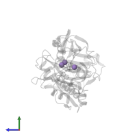 MANGANESE (II) ION in PDB entry 6vt6, assembly 1, side view.