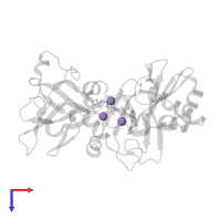MANGANESE (II) ION in PDB entry 6vt6, assembly 1, top view.