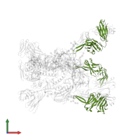 3H109L Fab heavy chain in PDB entry 6vzi, assembly 1, front view.