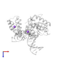 SODIUM ION in PDB entry 6w2m, assembly 1, top view.