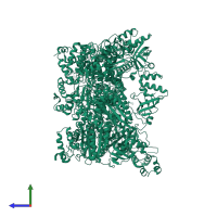 Transcription termination factor Rho in PDB entry 6wa8, assembly 1, side view.