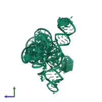 PDB entry 6wlt coloured by chain, ensemble of 20 models, side view.