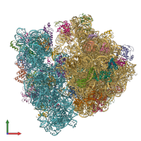 PDB entry 6wnv coloured by chain, front view.