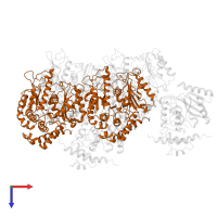 Tubulin beta-3 chain in PDB entry 6wsl, assembly 1, top view.
