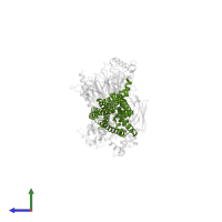 Glucagon-like peptide 1 receptor in PDB entry 6x19, assembly 1, side view.