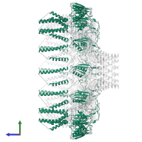 Cag12 in PDB entry 6x6k, assembly 1, side view.