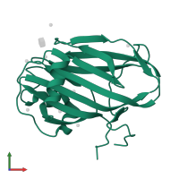 Cadherin-like domain-containing protein in PDB entry 6xaq, assembly 1, front view.