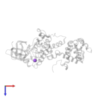 SODIUM ION in PDB entry 6xdf, assembly 2, top view.
