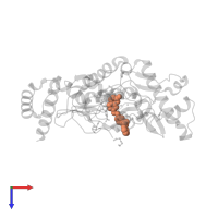 7-{[3-({[(pyridin-2-yl)methyl]amino}methyl)phenoxy]methyl}quinolin-2-amine in PDB entry 6xk3, assembly 1, top view.