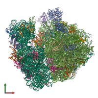 PDB entry 6xza coloured by chain, front view.