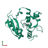 Methylated-DNA--protein-cysteine methyltransferase in PDB entry 6y8p, assembly 1, front view.