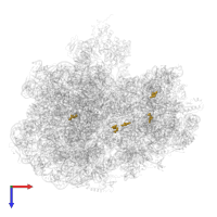 Modified residue 2MG in PDB entry 6yst, assembly 1, top view.