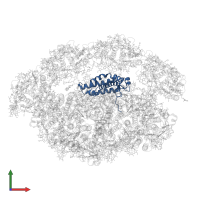 PsaF in PDB entry 6yxr, assembly 1, front view.