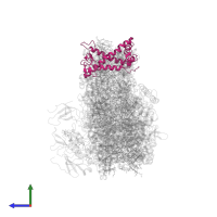 Lhca4 in PDB entry 6yxr, assembly 1, side view.