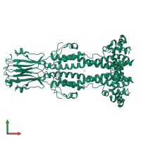Variant surface glycoprotein MITat 1.13 in PDB entry 6z8h, assembly 1, front view.