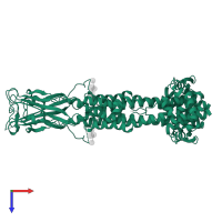 Variant surface glycoprotein MITat 1.13 in PDB entry 6z8h, assembly 1, top view.