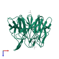 Kelch-like ECH-associated protein 1 in PDB entry 6zex, assembly 1, top view.