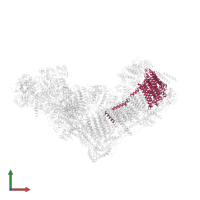 NADH-ubiquinone oxidoreductase chain 5 in PDB entry 6zke, assembly 1, front view.