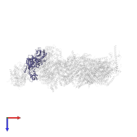 NADH:ubiquinone oxidoreductase core subunit S1 in PDB entry 6zke, assembly 1, top view.