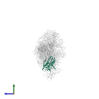 NADH-ubiquinone oxidoreductase chain 1 in PDB entry 6zke, assembly 1, side view.