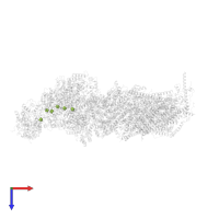 IRON/SULFUR CLUSTER in PDB entry 6zkf, assembly 1, top view.