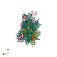PDB entry 7a1g coloured by chain, side view.