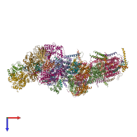 PDB entry 7ar8 coloured by chain, top view.