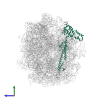 Rqc2 homolog RqcH in PDB entry 7as8, assembly 1, side view.