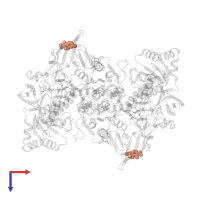 4-Hydroxy-7-methyl-1,8-naphthyridine-3-carboxylic acid in PDB entry 7b02, assembly 1, top view.