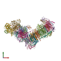PDB entry 7b0n coloured by chain, front view.