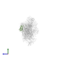 ETC complex I subunit conserved region-domain-containing protein in PDB entry 7b0n, assembly 1, side view.