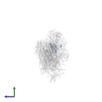 Complex 1 LYR protein domain-containing protein in PDB entry 7b0n, assembly 1, side view.