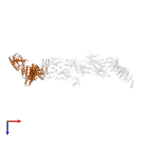 Trafficking protein particle complex subunit 11 in PDB entry 7b6r, assembly 1, top view.