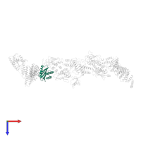 Trafficking protein particle complex subunit 2-like protein in PDB entry 7b6r, assembly 1, top view.