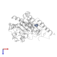 DIMETHYL SULFOXIDE in PDB entry 7bac, assembly 1, top view.