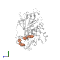1-(1,3-benzodioxol-5-yl)-~{N}-[[(2~{R})-oxolan-2-yl]methyl]methanamine in PDB entry 7bac, assembly 1, side view.