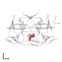 Modified residue 0A1 in PDB entry 7bgu, assembly 1, front view.