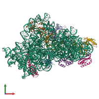 PDB entry 7bod coloured by chain, front view.