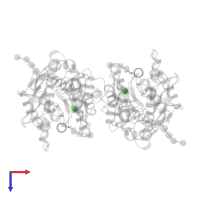 CHLORIDE ION in PDB entry 7brj, assembly 1, top view.