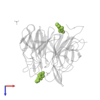 (~{Z})-4-ethoxy-4-oxidanylidene-but-2-enoic acid in PDB entry 7c60, assembly 1, top view.