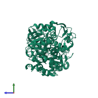 3-isopropylmalate dehydratase large subunit in PDB entry 7cnq, assembly 1, side view.