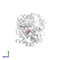 (2~{S},3~{R})-3-oxidanylpyrrolidine-2-carboxylic acid in PDB entry 7cnq, assembly 1, side view.