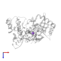 SODIUM ION in PDB entry 7cod, assembly 1, top view.