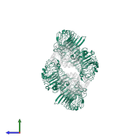 Toll-like receptor 7 in PDB entry 7cyn, assembly 1, side view.