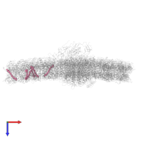 (3S,5R,6S,3'S,5'R,6'S)-5,6,5',6'-DIEPOXY-5,6,5',6'- TETRAHYDRO-BETA,BETA-CAROTENE-3,3'-DIOL in PDB entry 7d0j, assembly 1, top view.